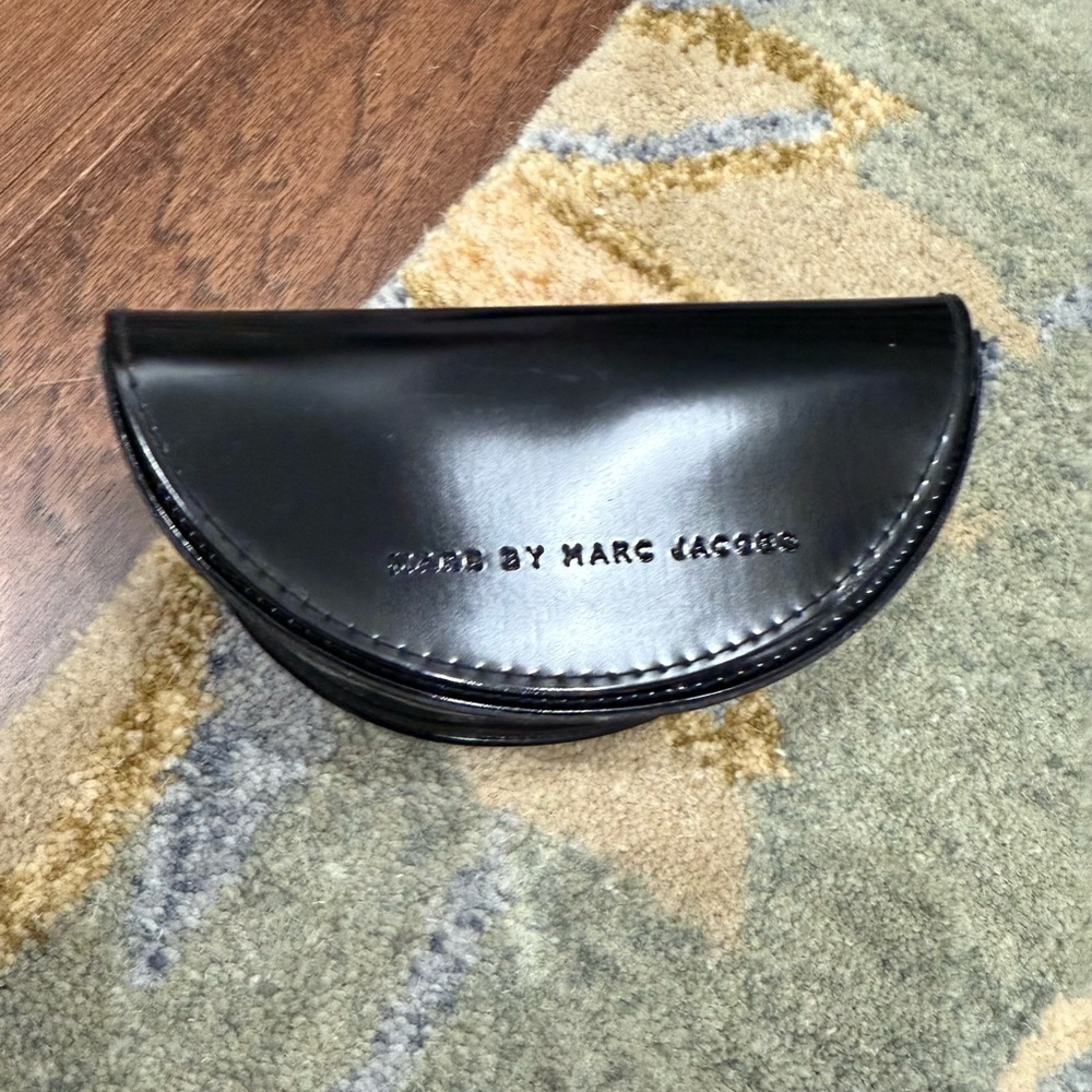 Marc Jacobs Black Semi-Circle Sun Glass Case